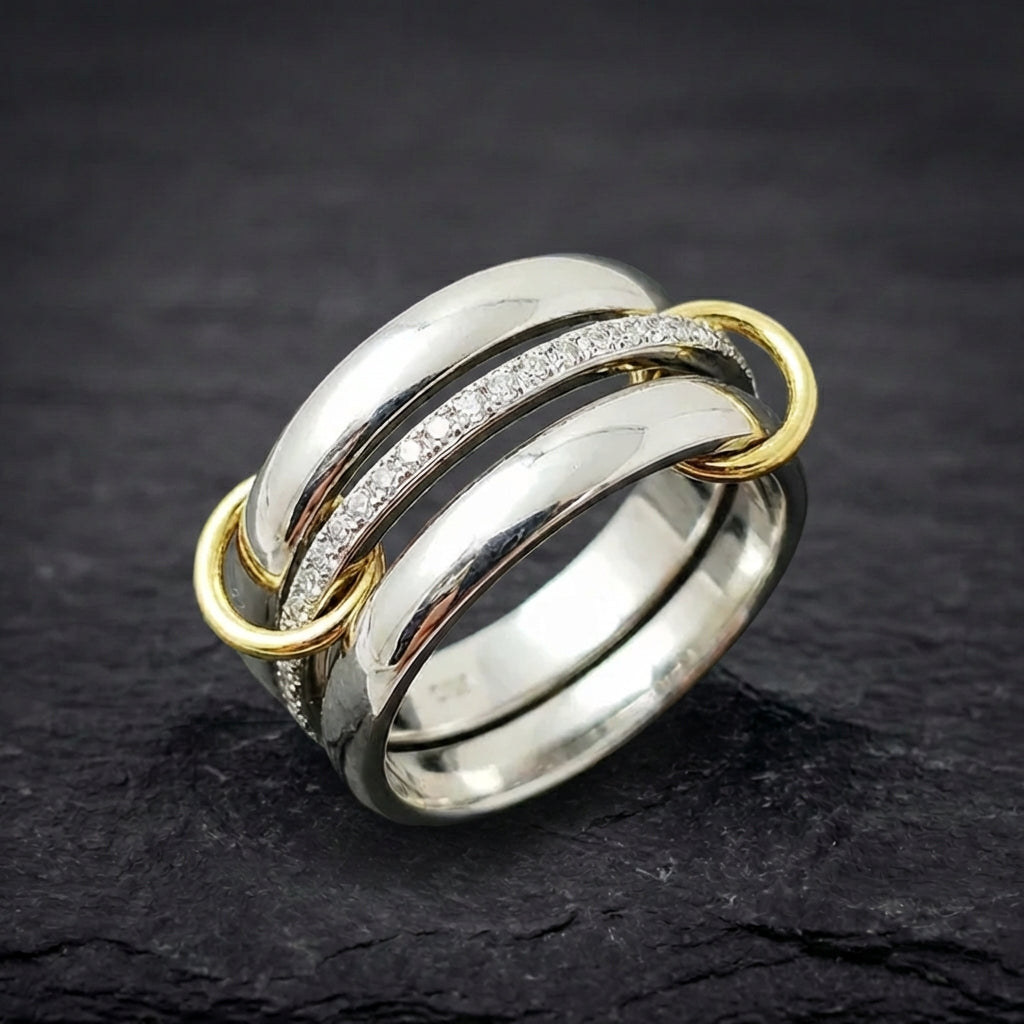Elegant Interlocking Ring 01494400