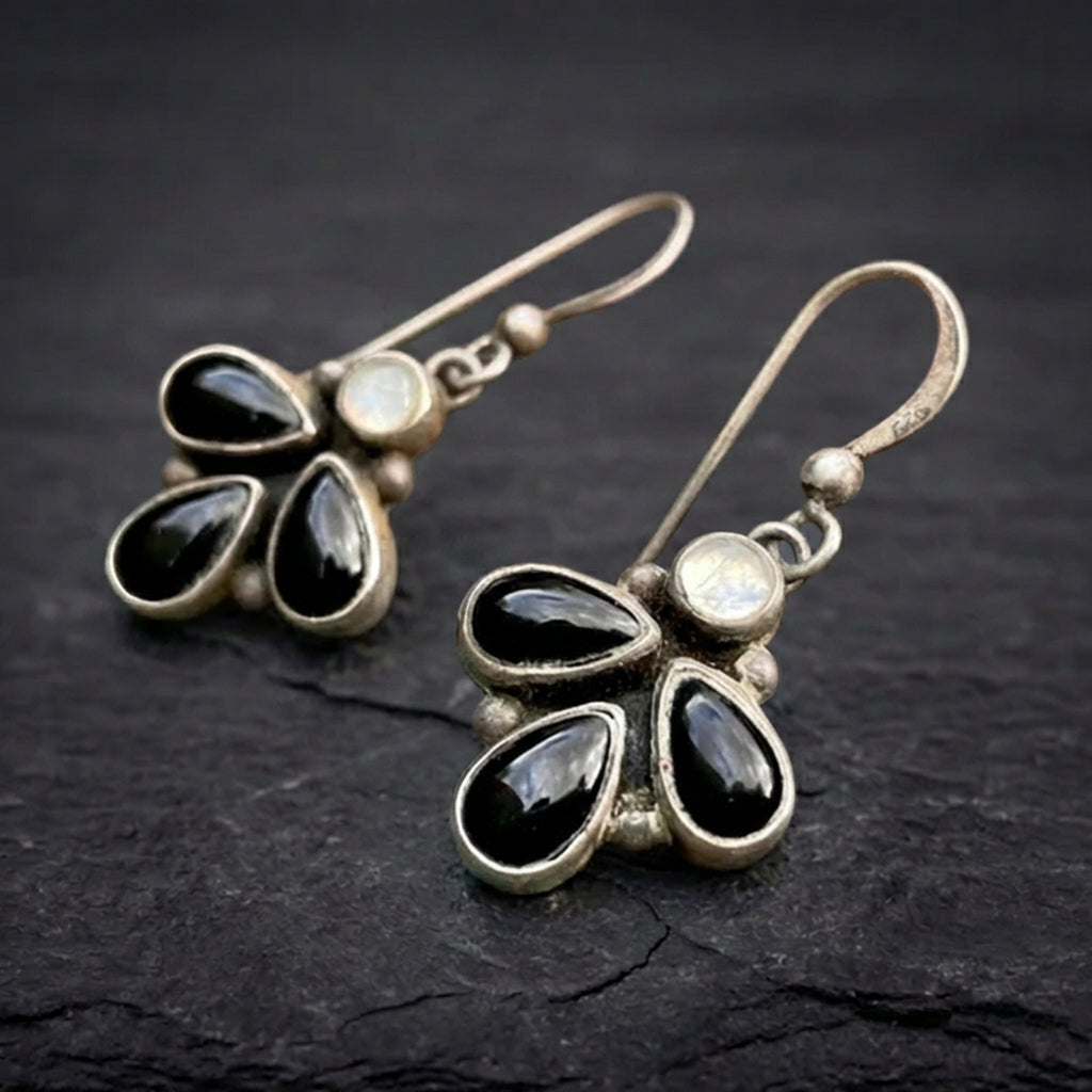 Bohemian Black Onyx Earrings 97034009