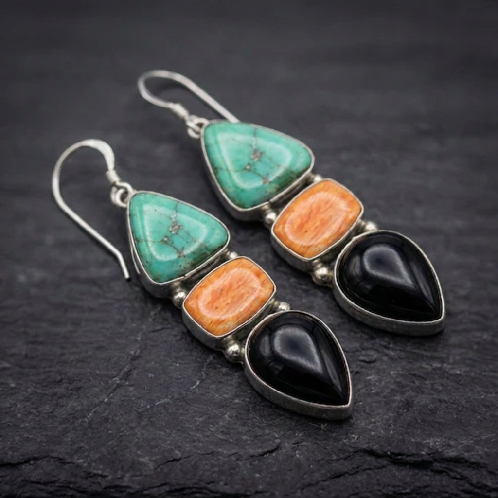 Bohemian Geometric Dangle Earrings 28360060