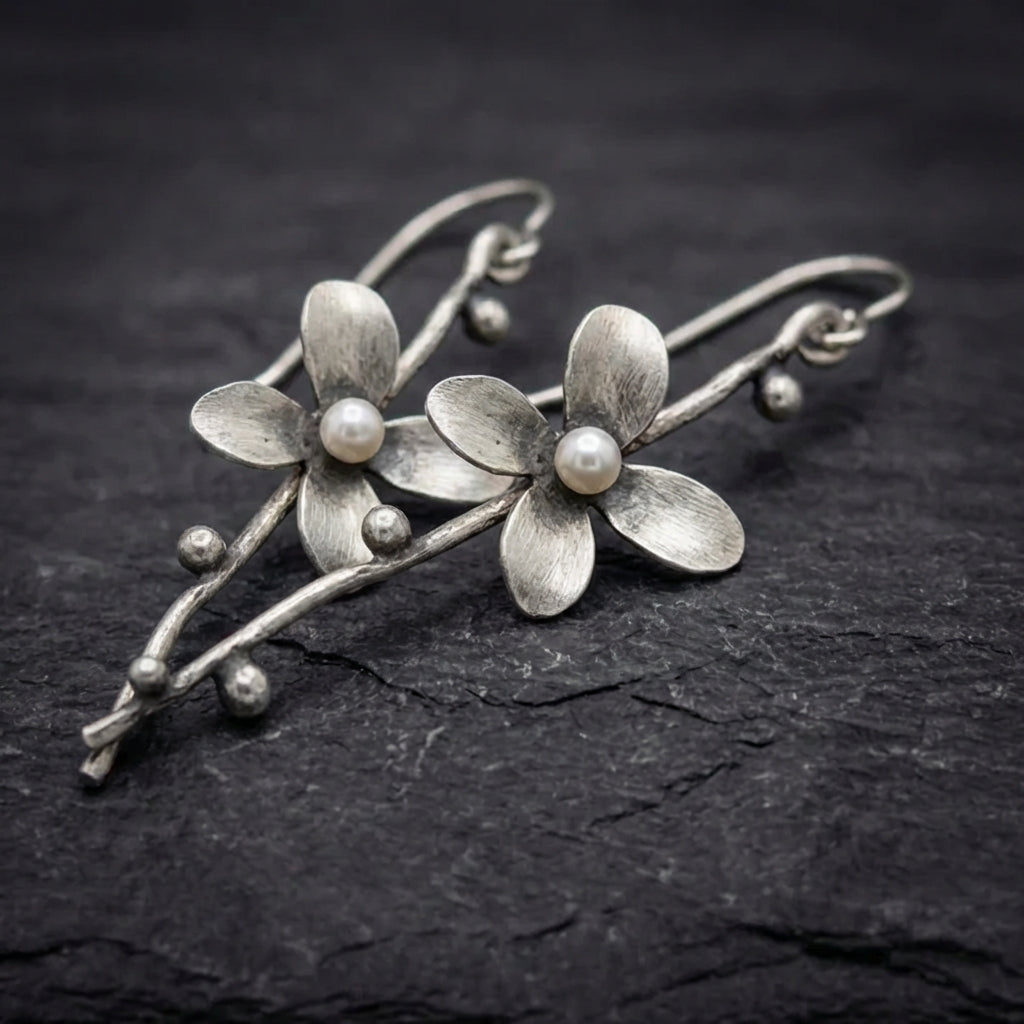 Vintage Flower Branch Earrings 68681838