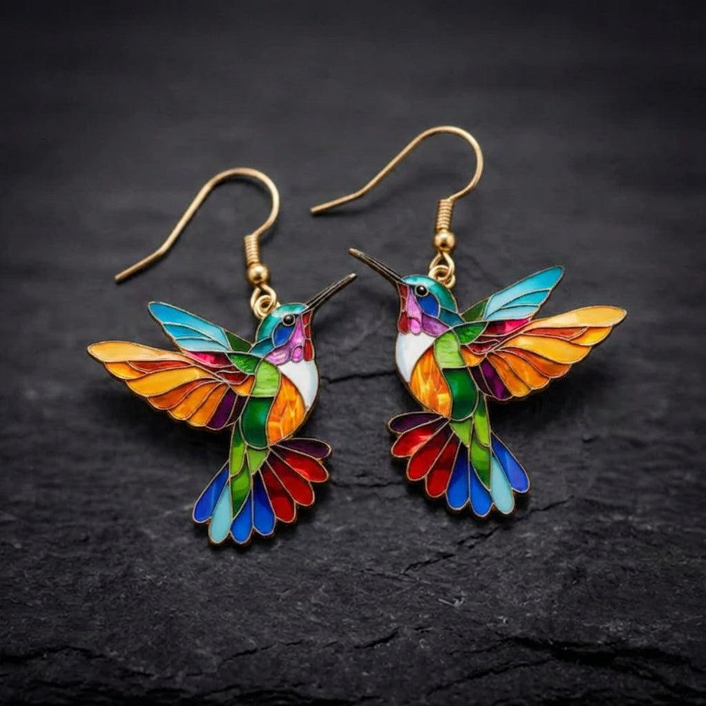 Colorful Hummingbird Earrings 42916158