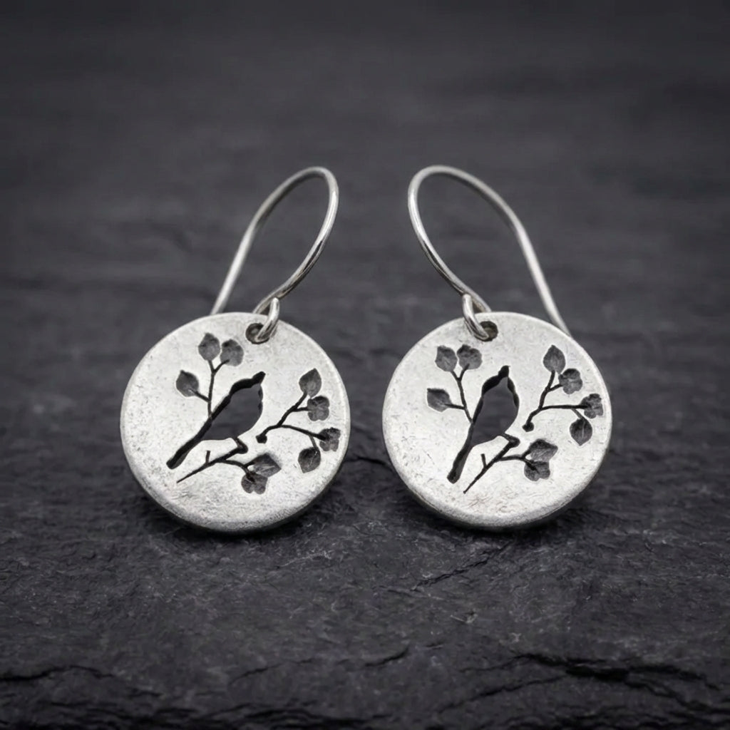 Minimalist Bird Dangle Earrings 05555720