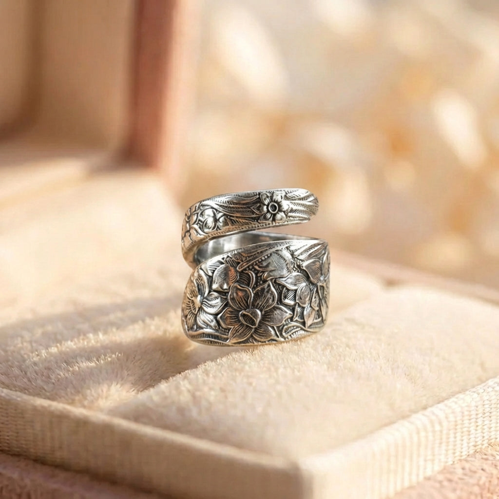 Vintage Lily Flower Ring
