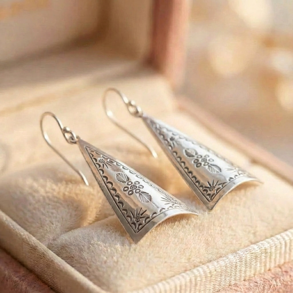 Vintage Silver Boho Earrings