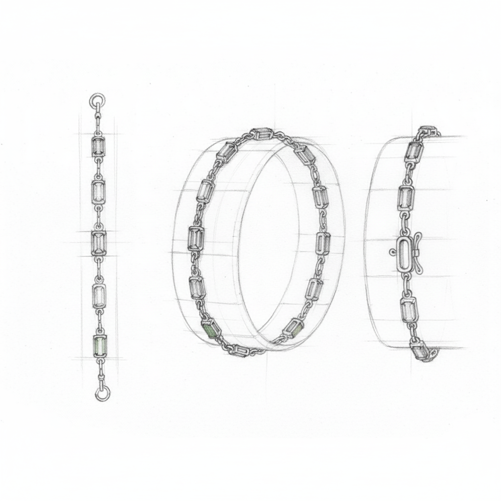Isabella Multicolor Cz Stone Bracelet