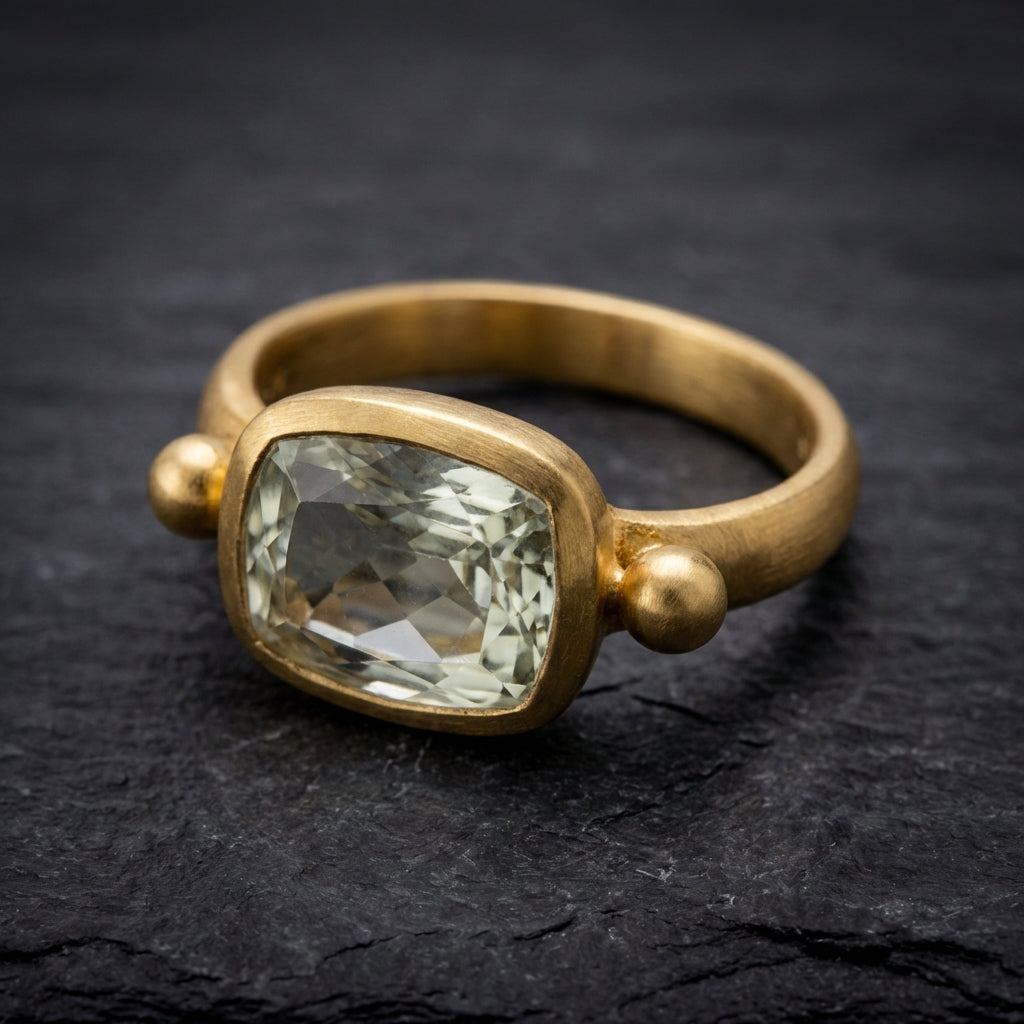 Minimalist Crystal Gold Ring 86975829