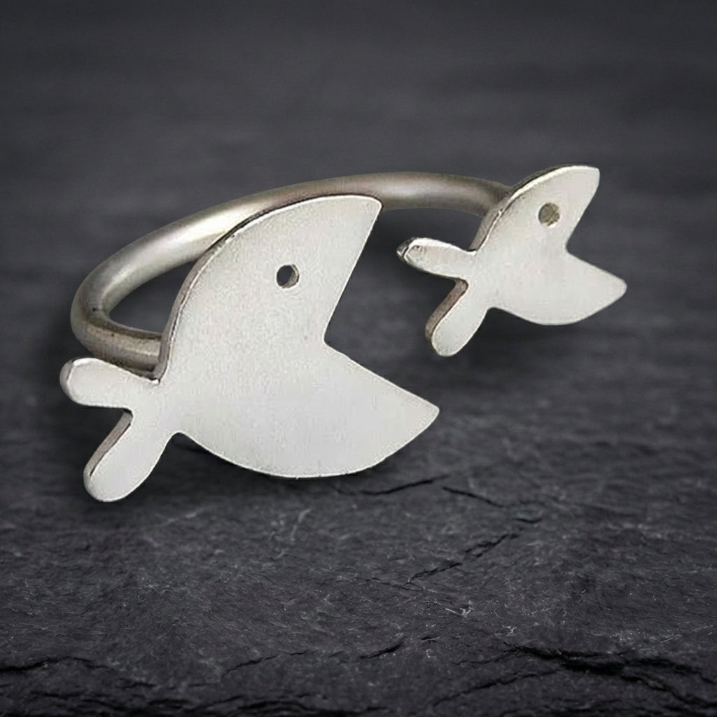Minimalist Fish Open Ring 10057147