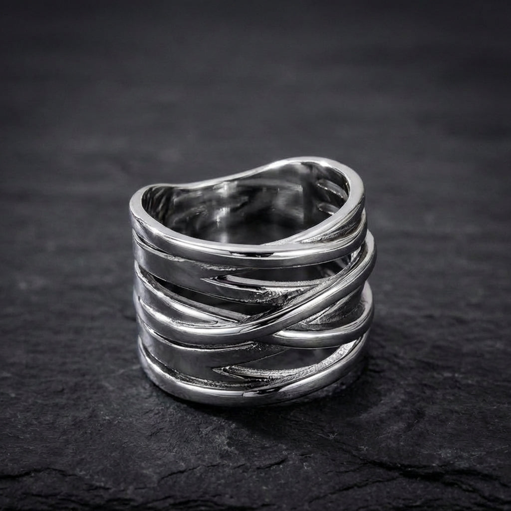 Minimalist Multilayer Cross Ring 29644660
