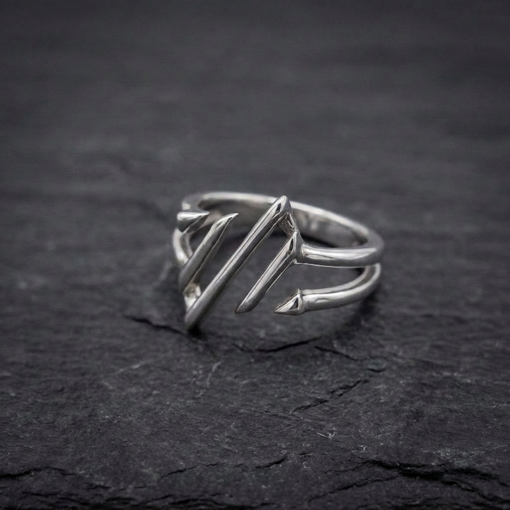 Minimalist Silver Statement Ring 90685046