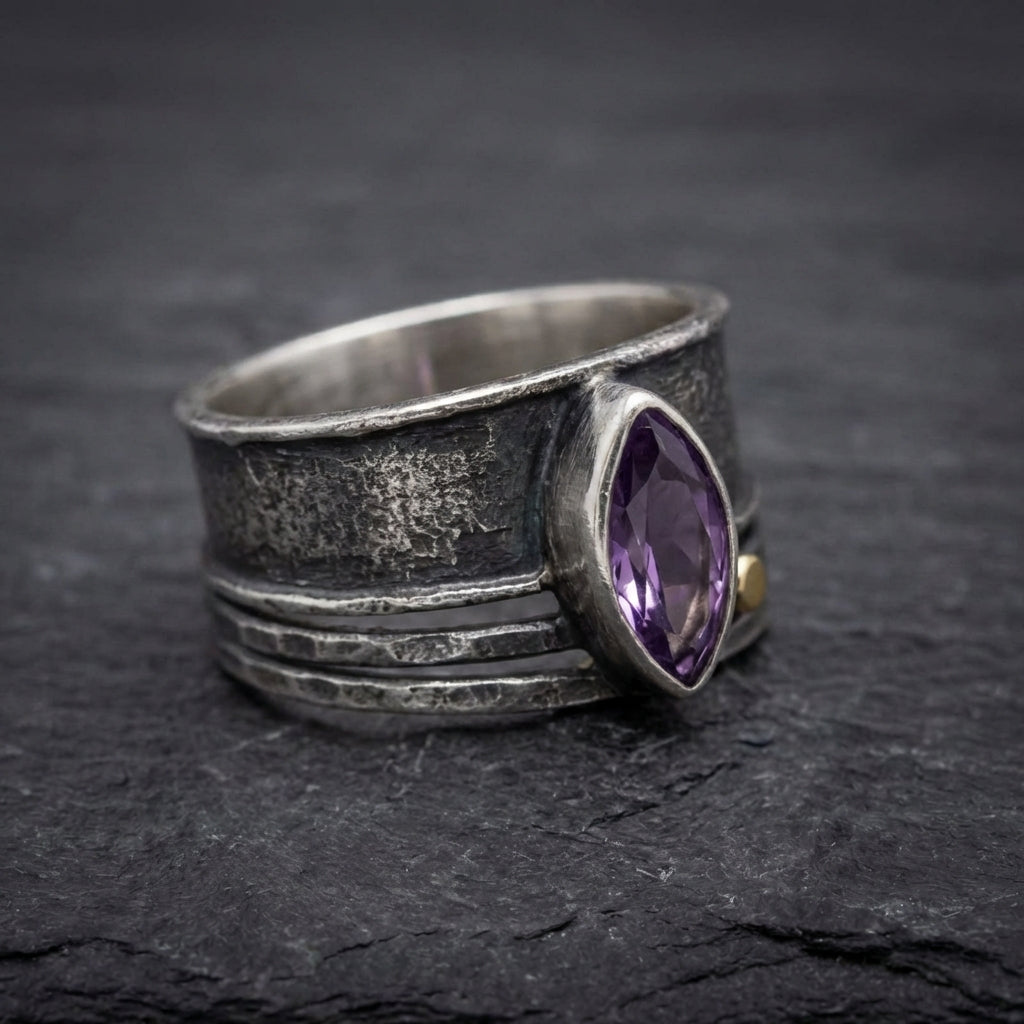 Vintage Amethyst Stone Ring 56712794