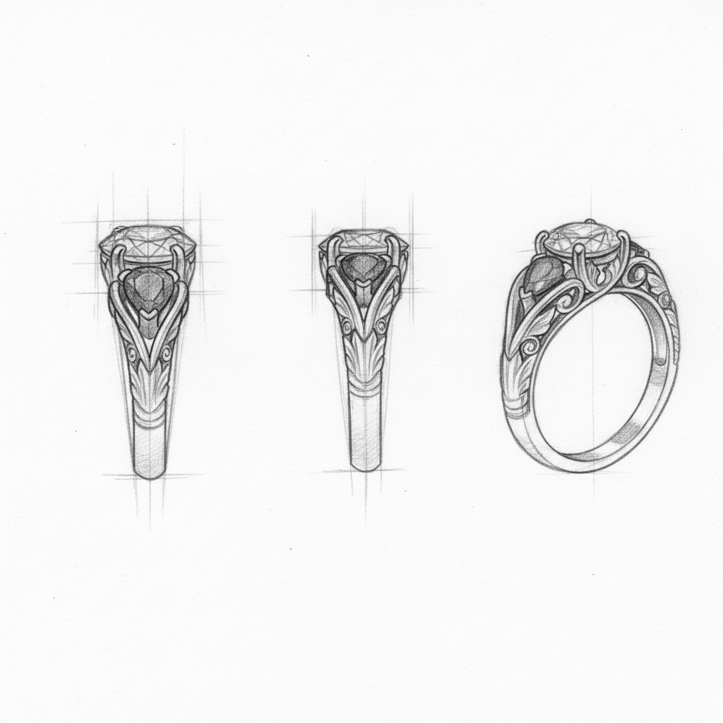 Vintage Boutique White Zircon Rings