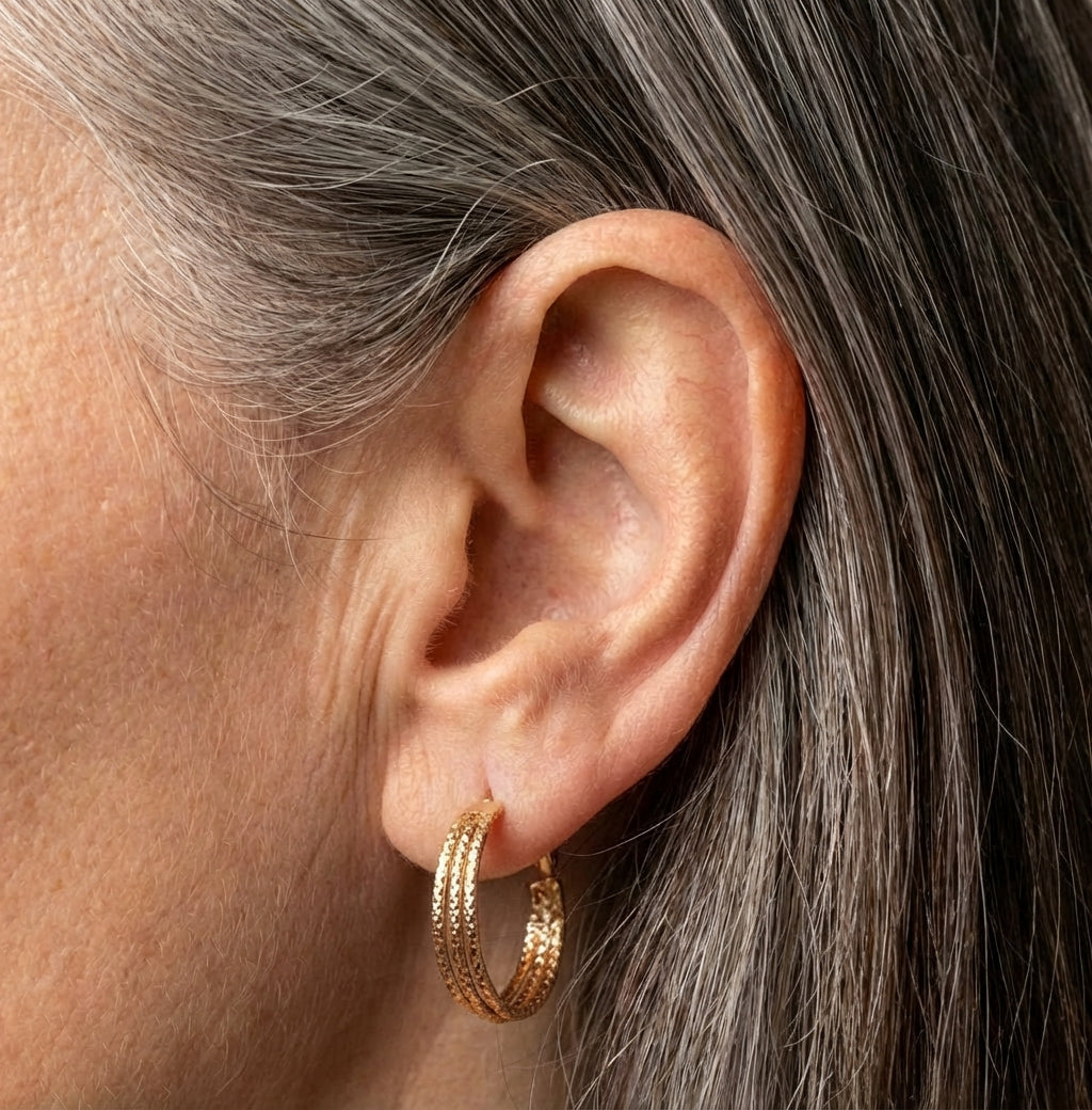 Vintage Classical Cross Round Earrings