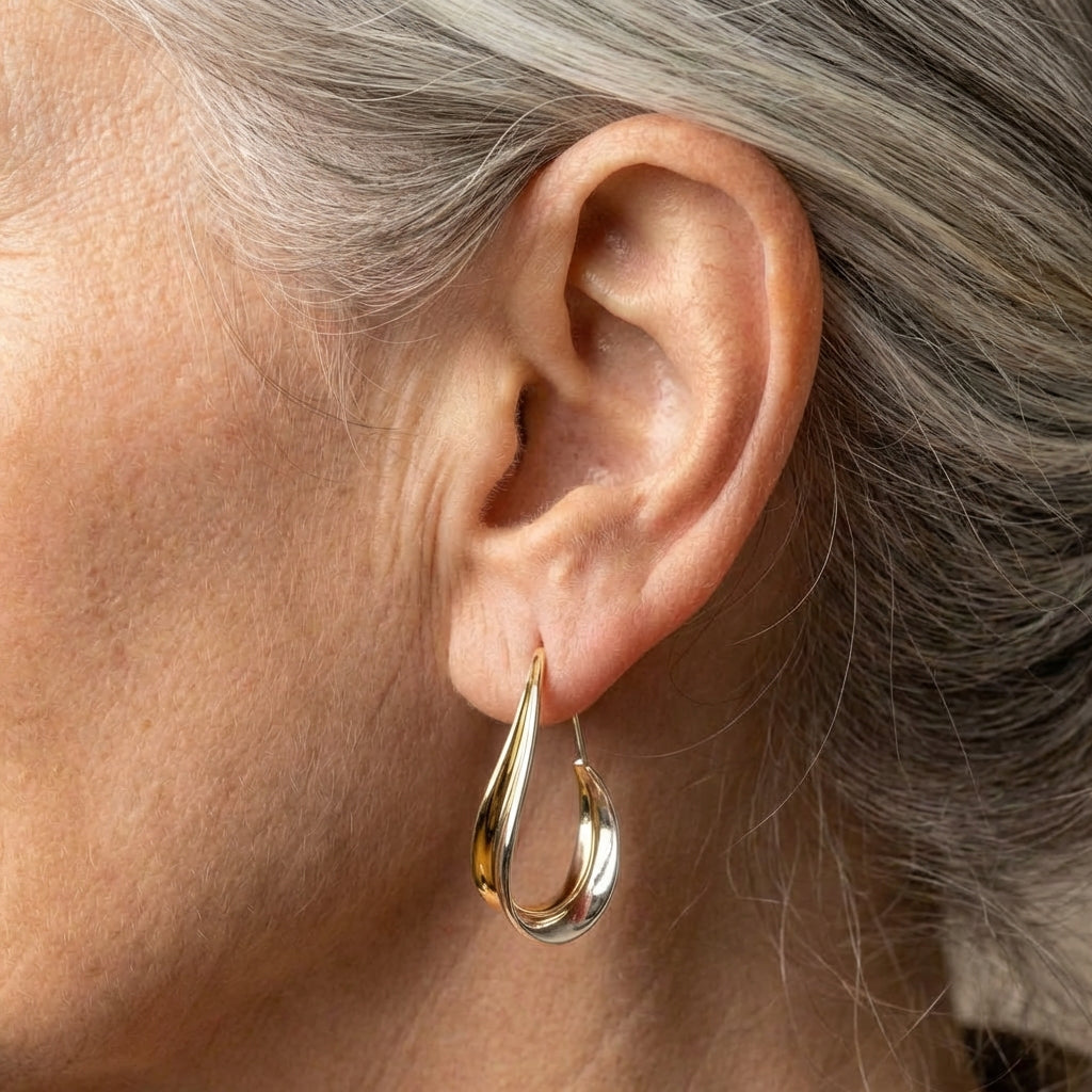 Vintage Dangling Golden Earrings