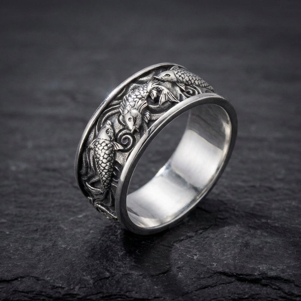Vintage Fish Leaping Ring 35744170