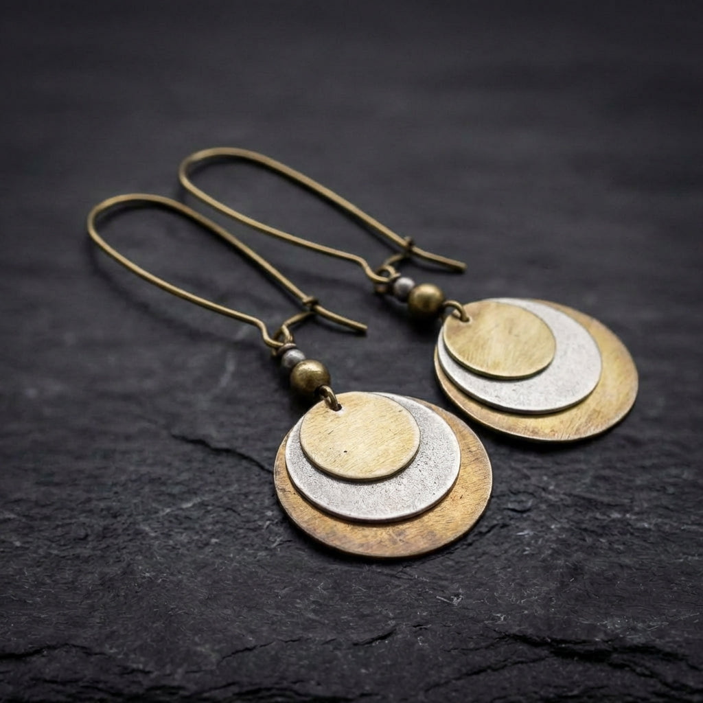Vintage Geometric Dangle Earrings 05463911