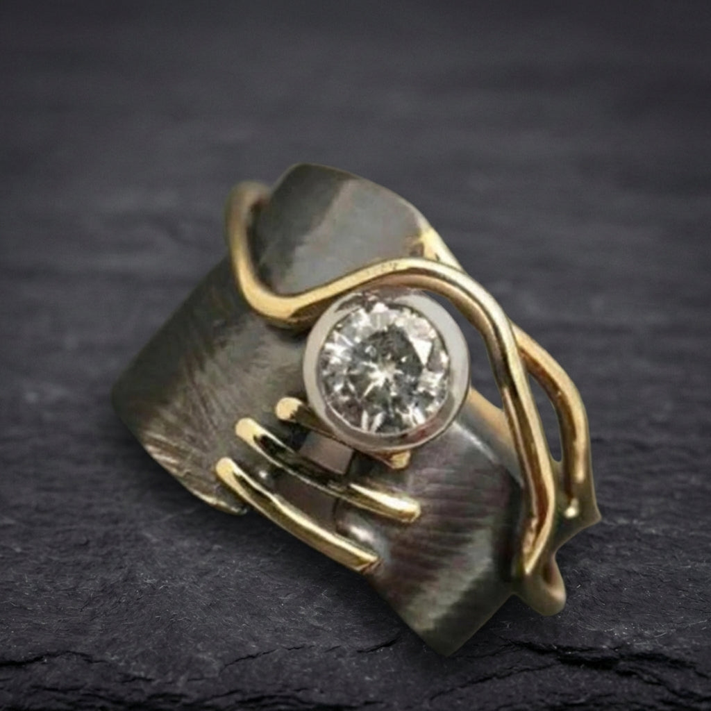 Vintage Geometric Diamond Ring 59546899
