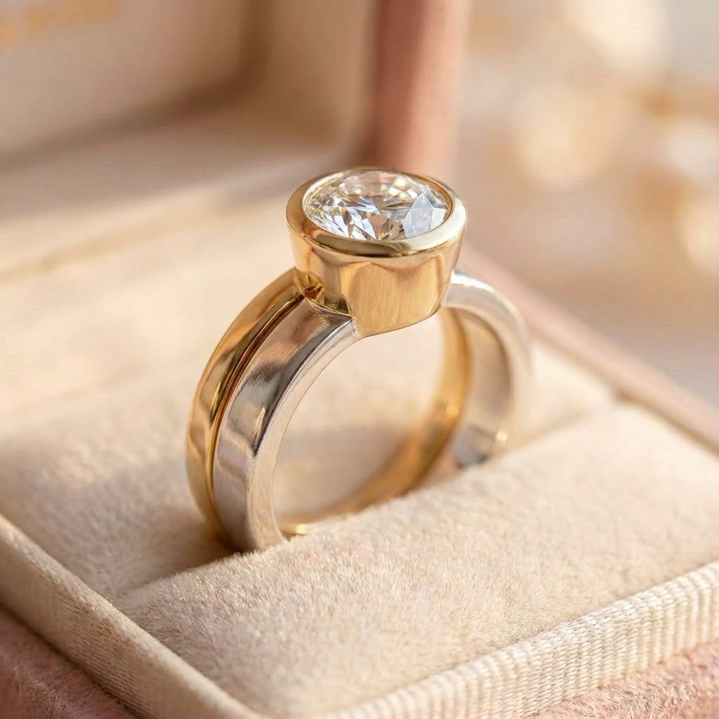 Vintage Gold Silver Ring