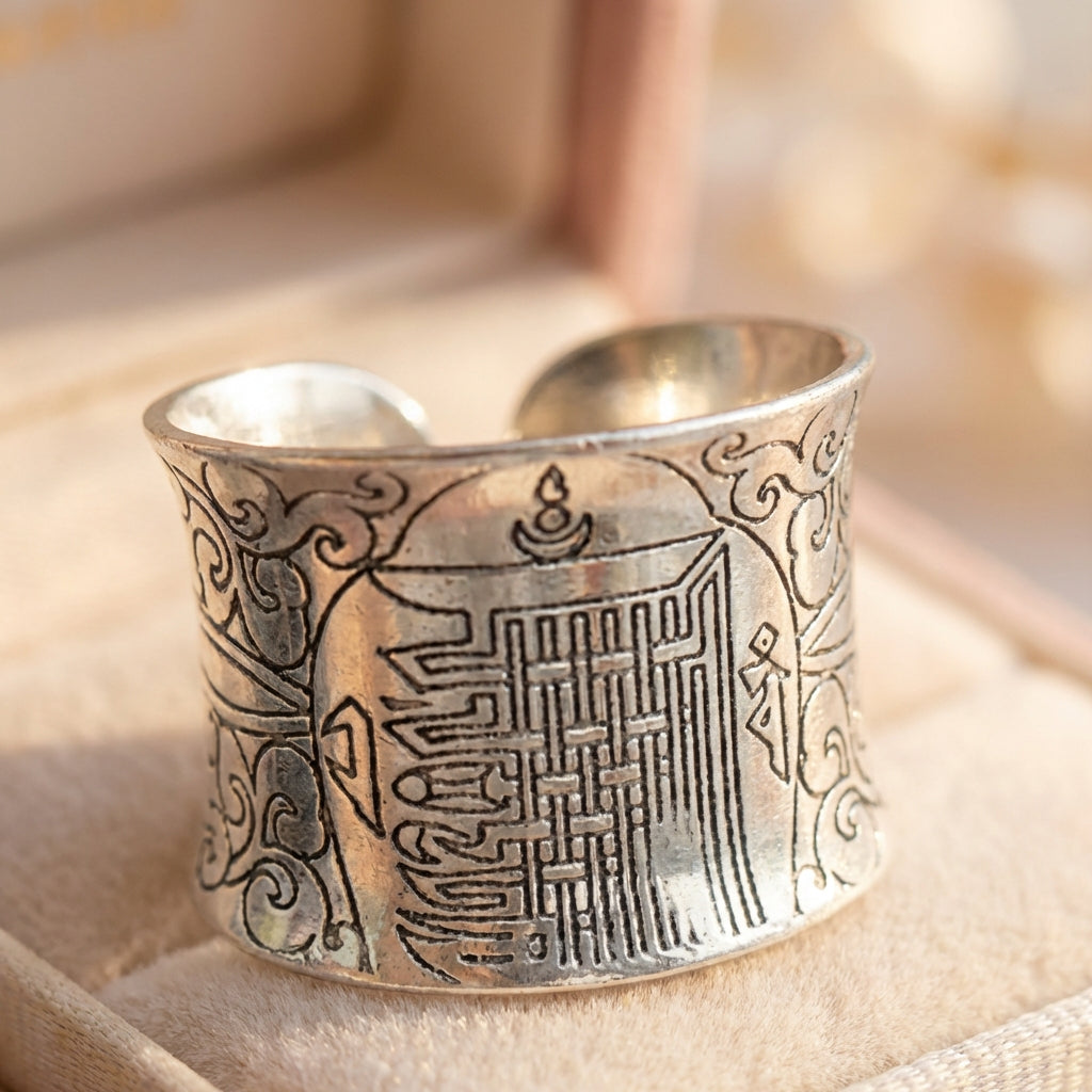Vintage Kalachakra Mantra Ring