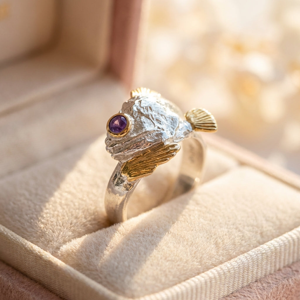 Vintage Koi Fish Ring