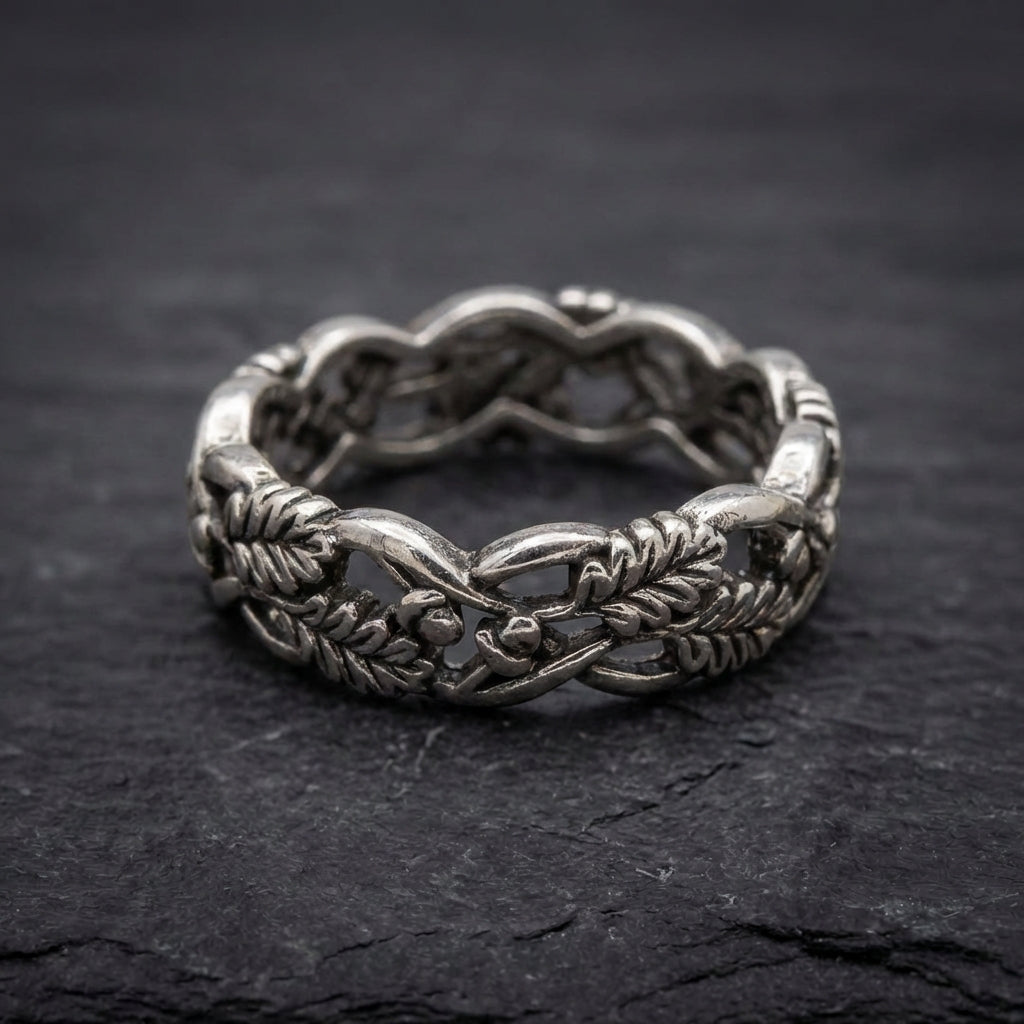 Vintage Leaf Twist Ring 83917781