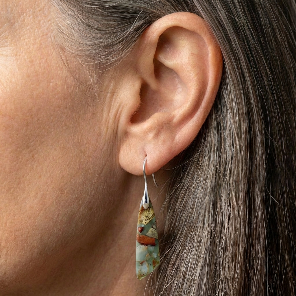 Vintage Nature Stone Earrings