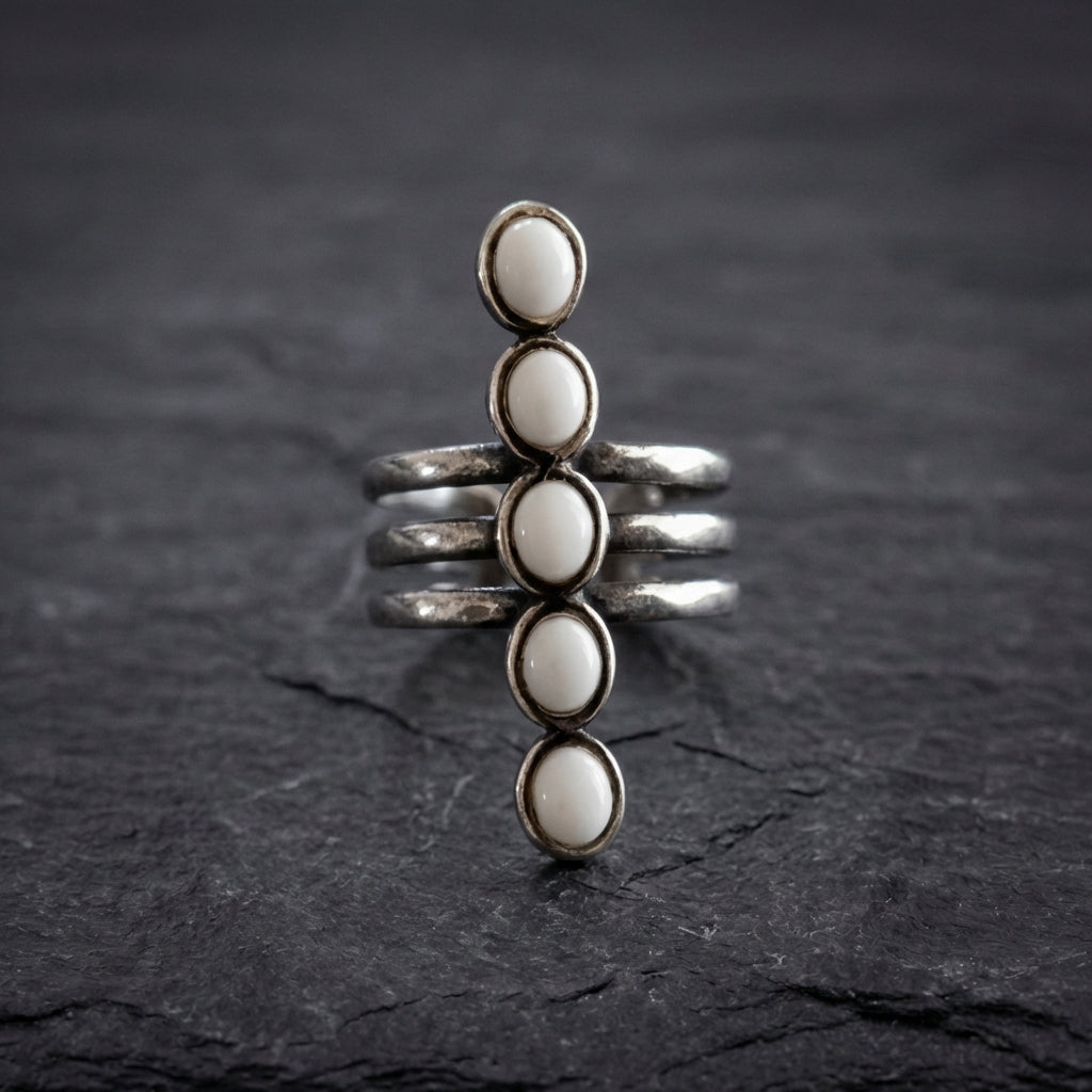 Vintage Pearl Cross Ring 49027037
