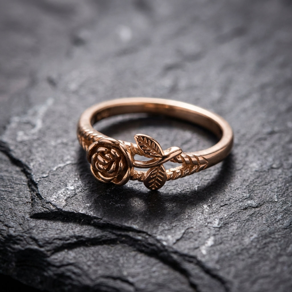 Vintage Rose Blossom Ring 10509592