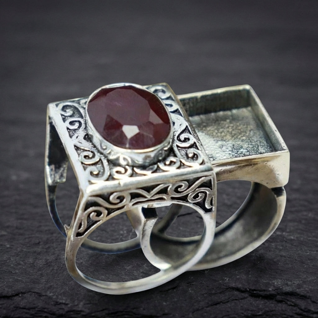 Vintage Ruby Statement Ring 57867137