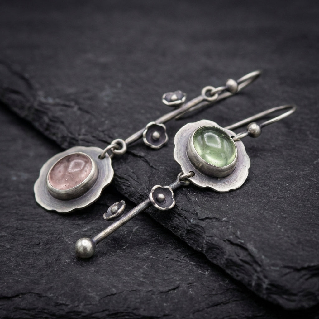 Vintage Stone Dangle Earrings 70900653