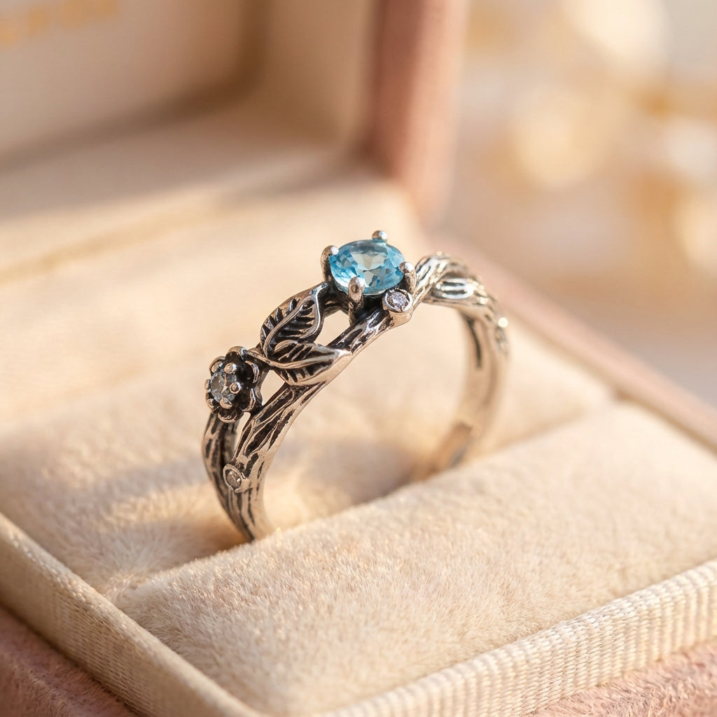 Vintage Topaz Branch Ring
