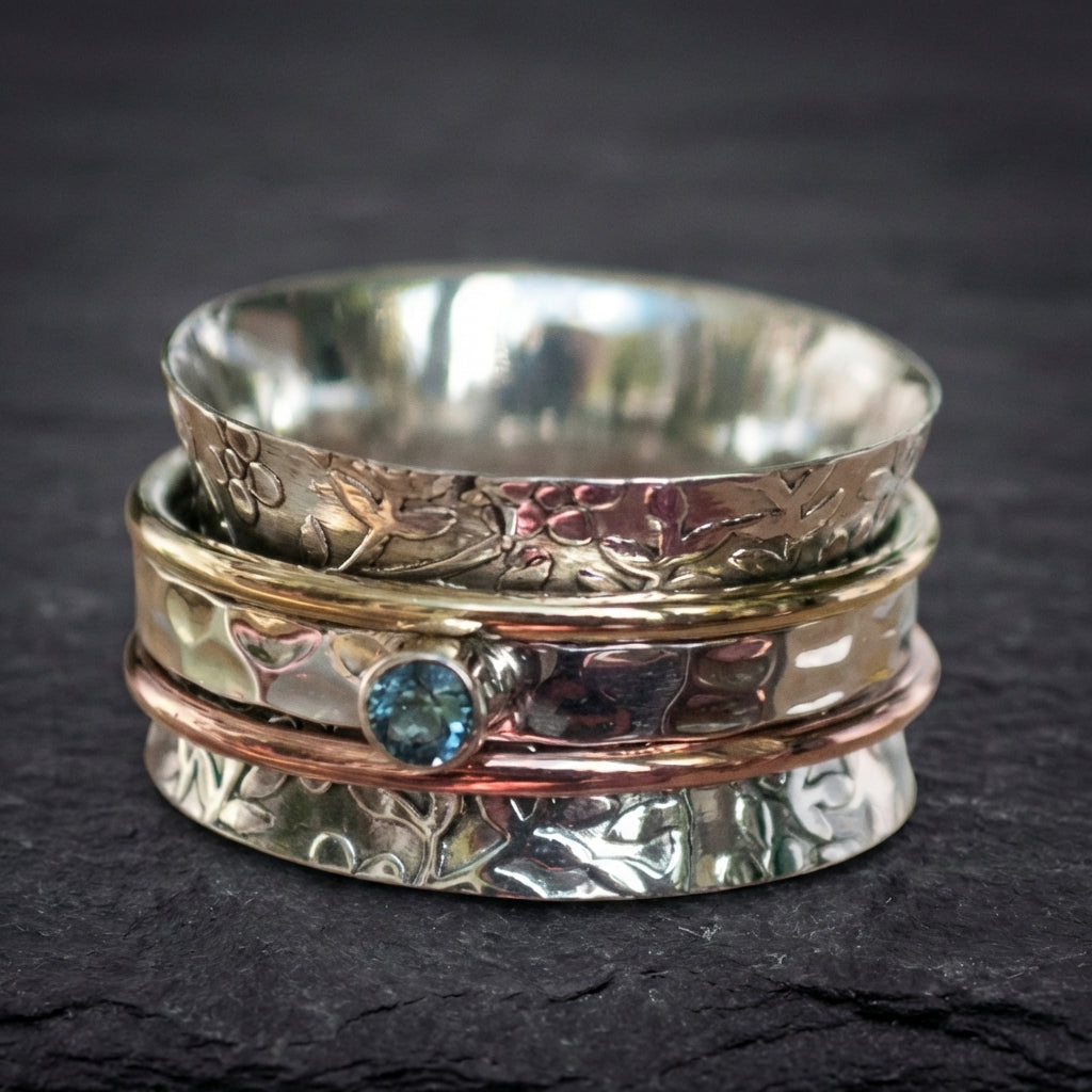 Vintage Topaz Spinner Ring 55384626