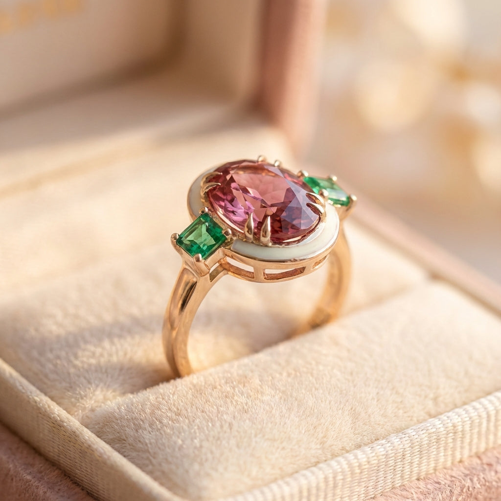 Vintage Tourmaline Statement Ring