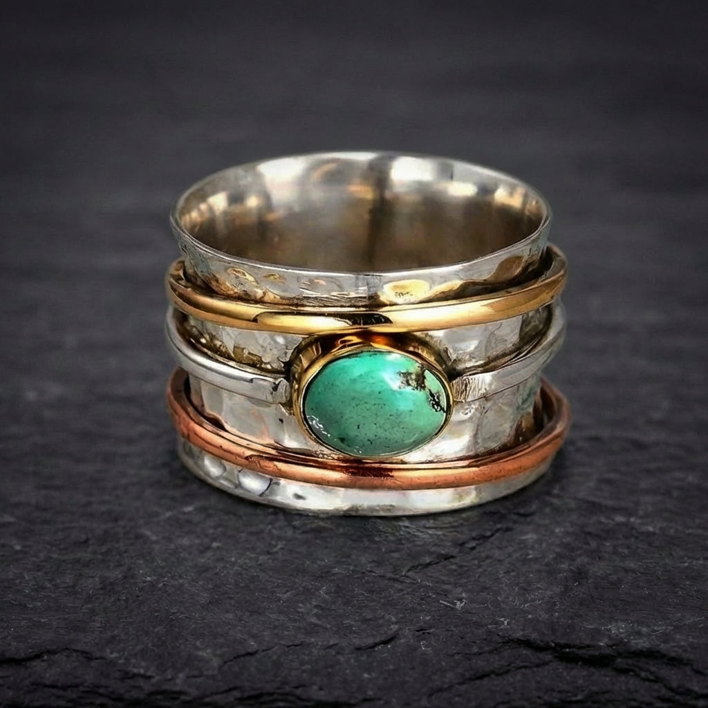 Vintage Turquoise Spinner Ring 17551585