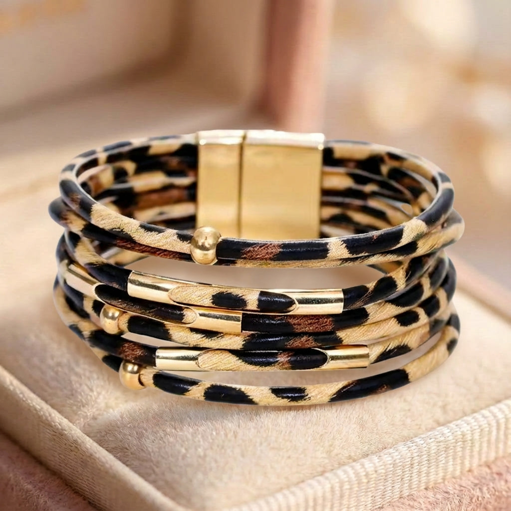 Wide Boho Multilayer Wrap Bracelet