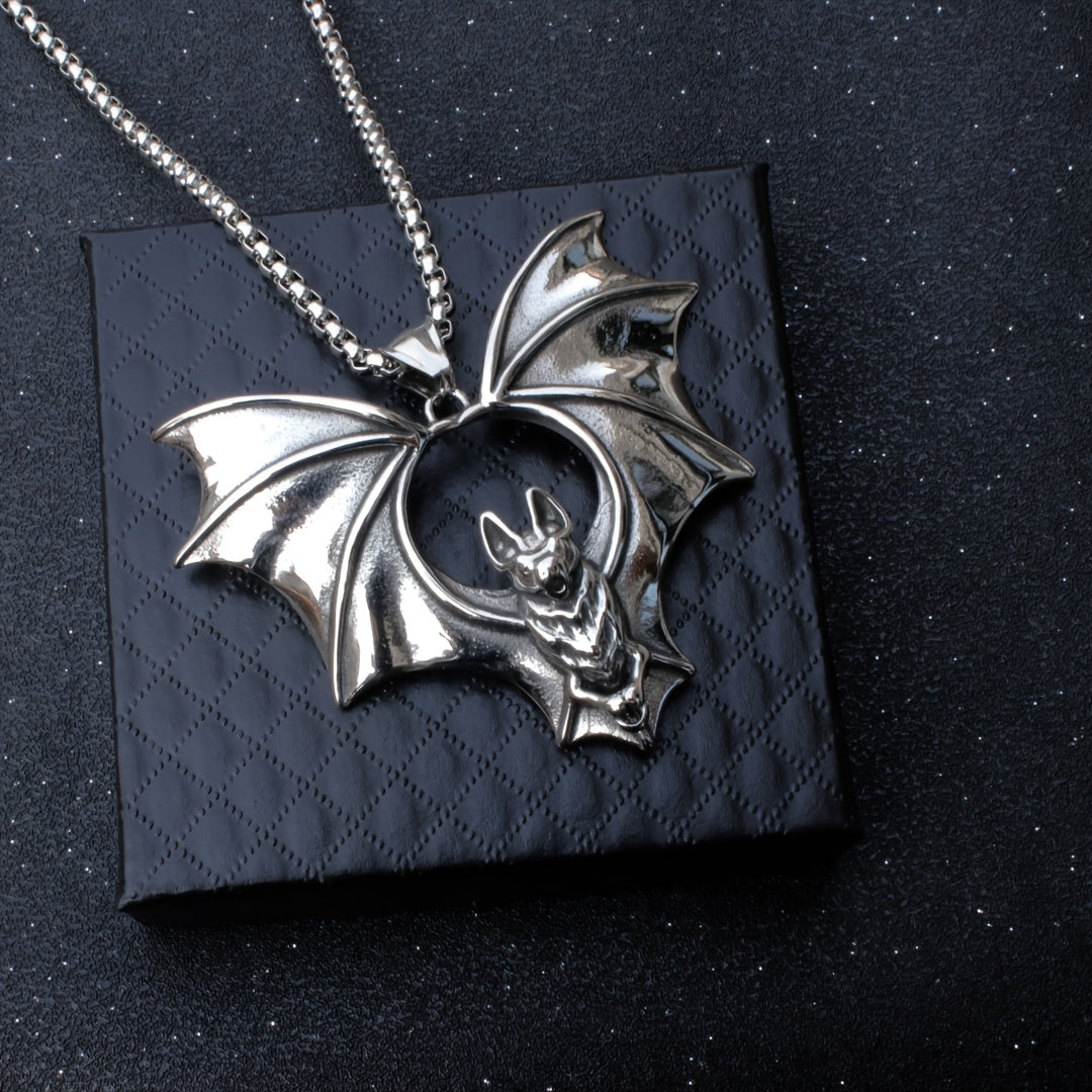 Gothic Bat Pendant Necklace