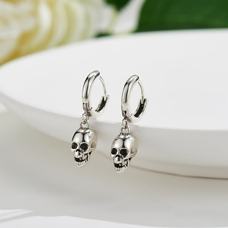 Vintage Skull Pendant Earrings