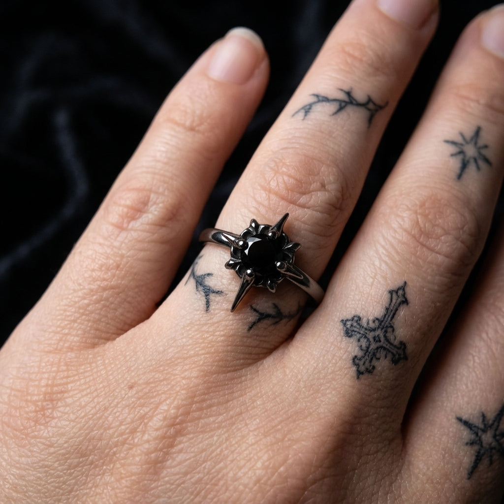 North Star Ringstainless Steel Star Ring