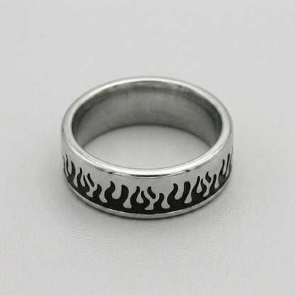 Full Wrap Fire Eternity Band Ring