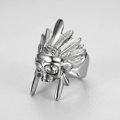 War Chief Skull Ring