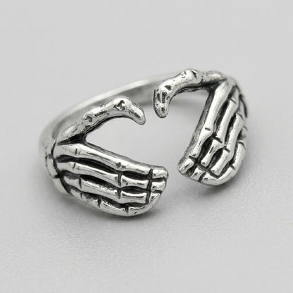 Bone Hand Embrace Ring
