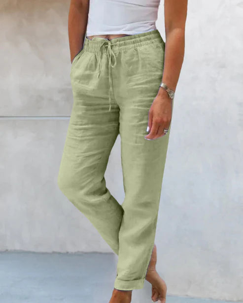 Classic Linen Drawstring Pants