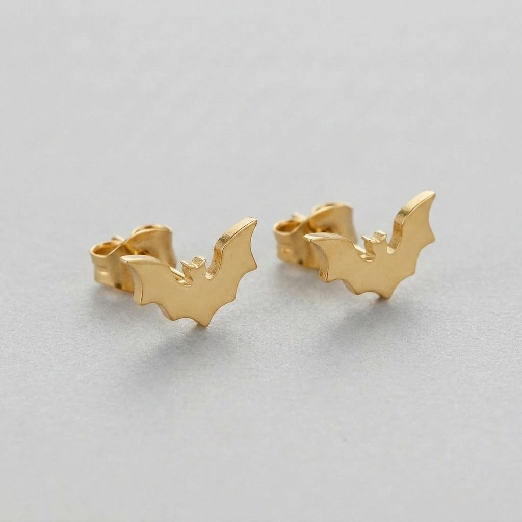 Stainless Steel Bat Earrings