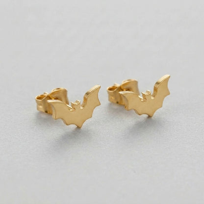 Stainless Steel Bat Earrings