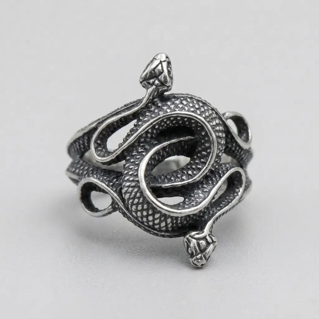 Twin Viper Throne Ring
