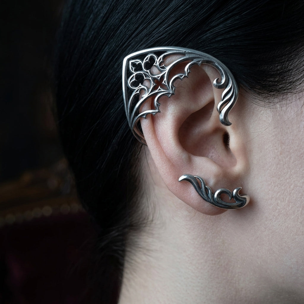 Elf Ears Gothic Earring No Piercing Ear