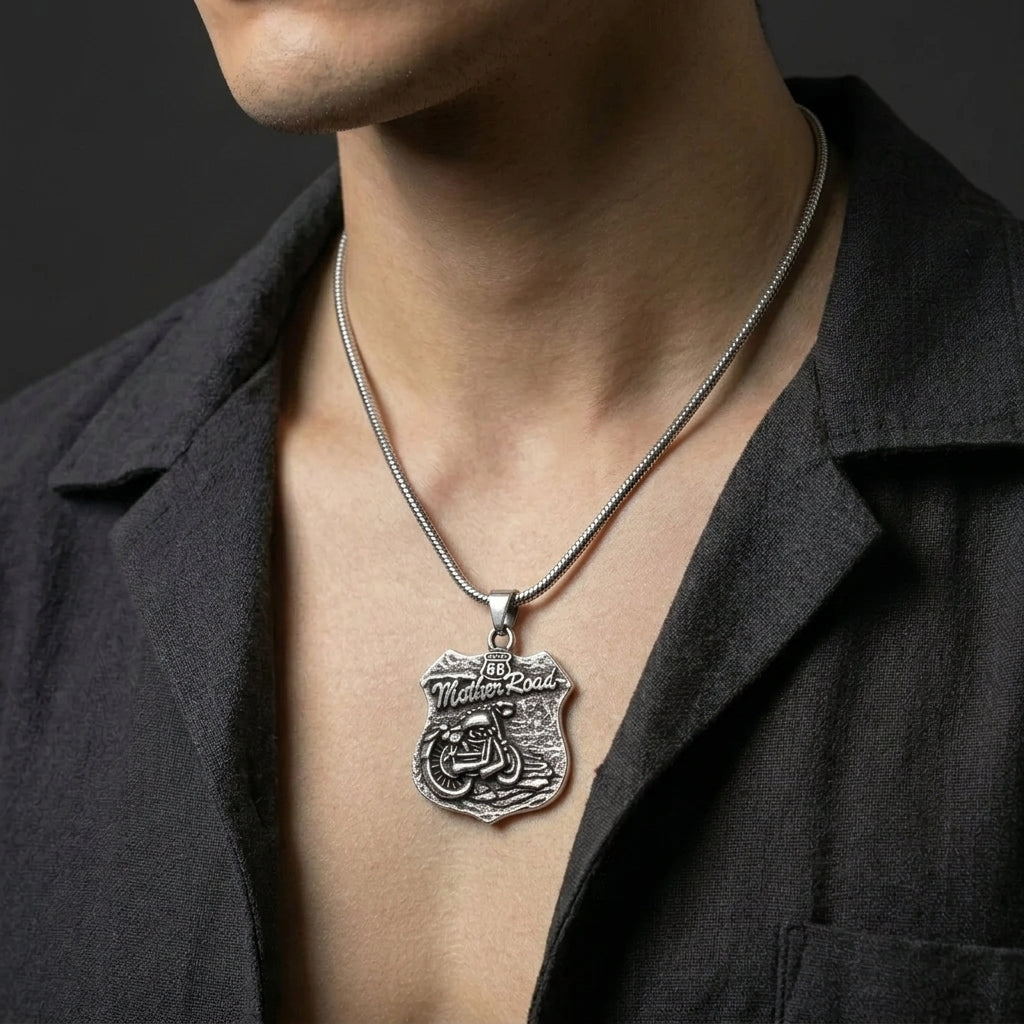 Road 66 Pendant Necklace