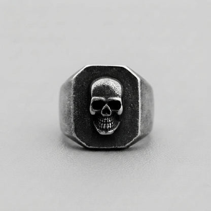 Memento Mori Signet Ring