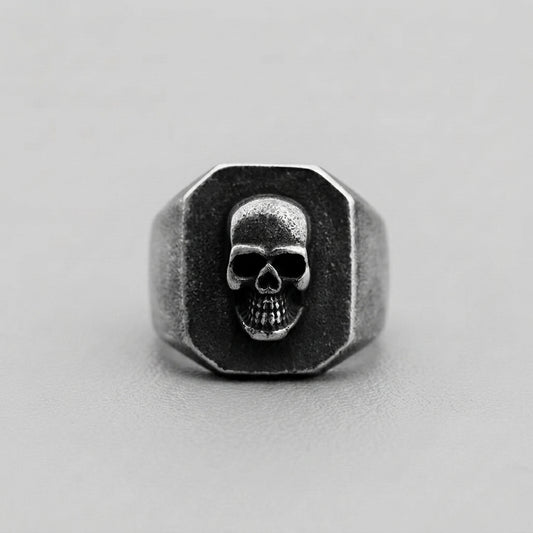 Memento Mori Signet Ring