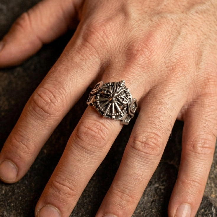 Vintage Lucii Handmade Gear Ring