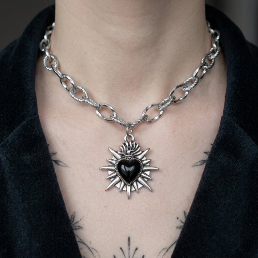 Thorn Heart Gothic Necklace